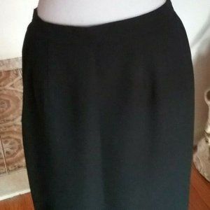 Vintage PANTHER Women's Pencil Black Elastic Waist Maxi Ladies Skirt - Size 14